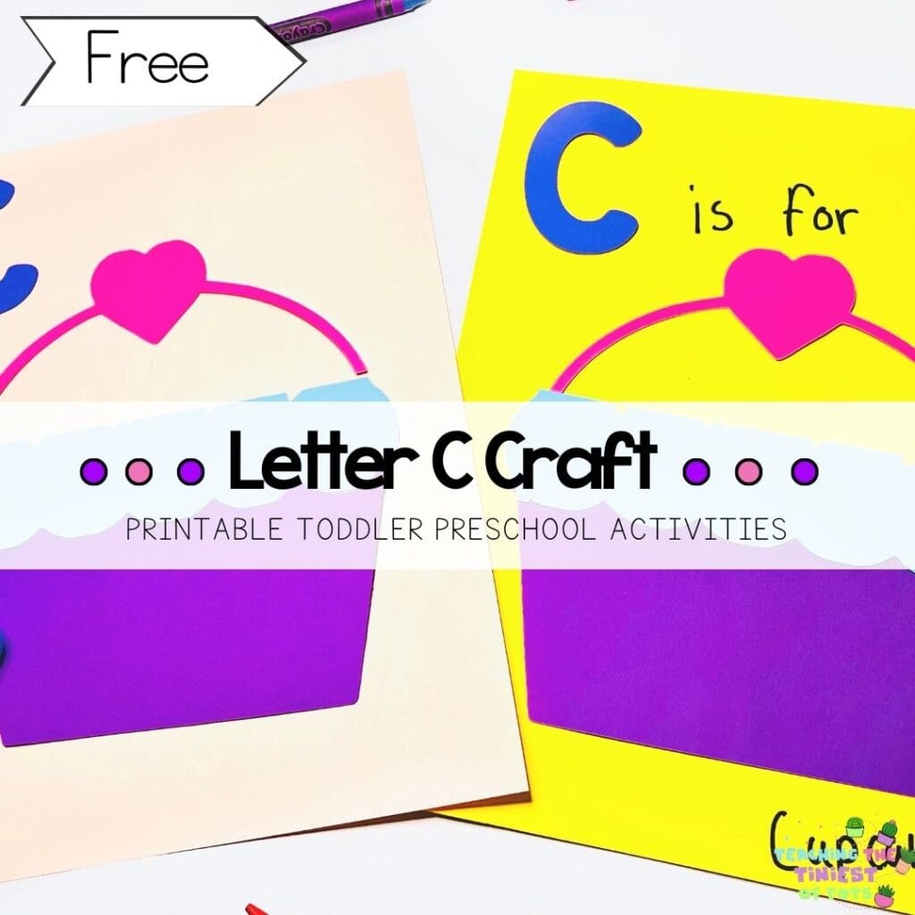 icture of free Alphabet crafts for kids. Image letter c craft cupcake purple cupcake liner,pink heart cupcake top or icing on bright cardstock photos.