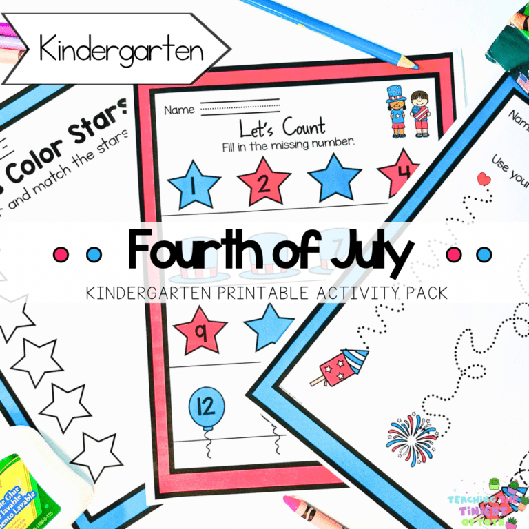4th of July Kindergarten Activities-Celebrate Independence Day with Engaging