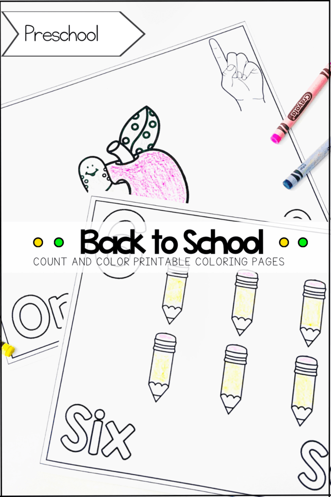 Engaging Back-to-School Counting Coloring Pages: Explore Numbers 1 to 10 in English and Spanish. Enjoy Fun and Educational Coloring Activities for Kids.