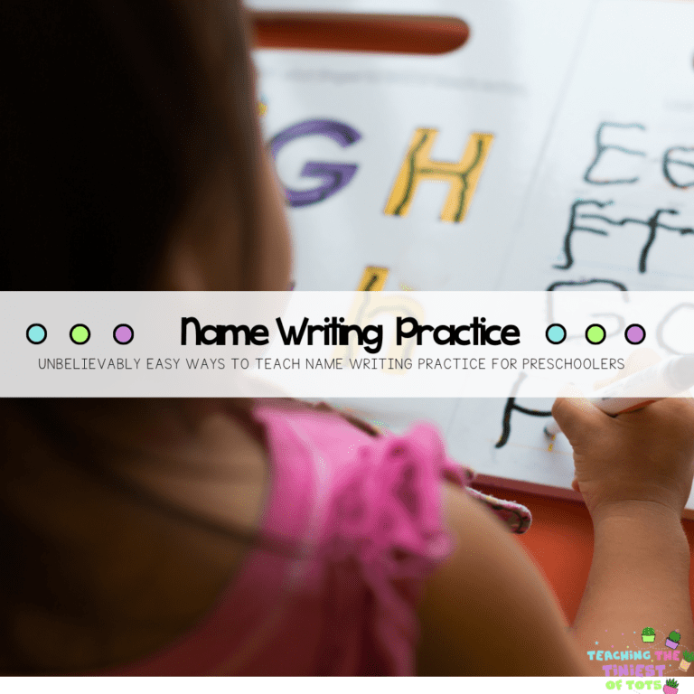 Unbelievably Easy Ways to Teach Name Writing Practice for Preschoolers
