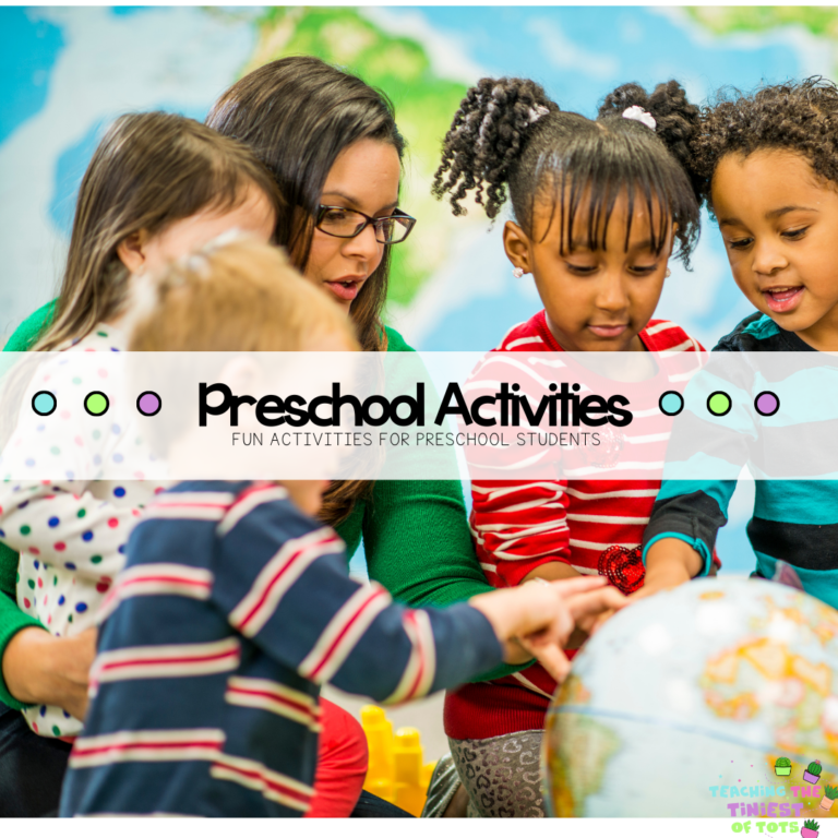 main image for a blog about preschool activities for kids