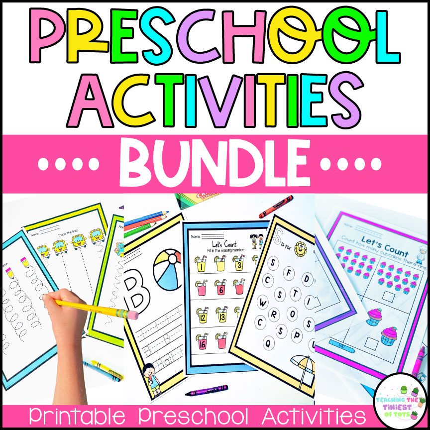 preschool activities bundle  